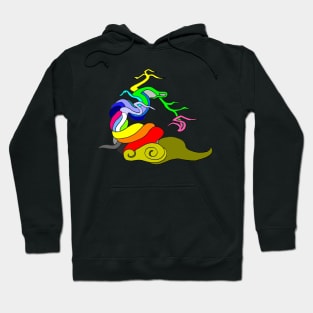 colourfull doodle abstract tree structur Hoodie